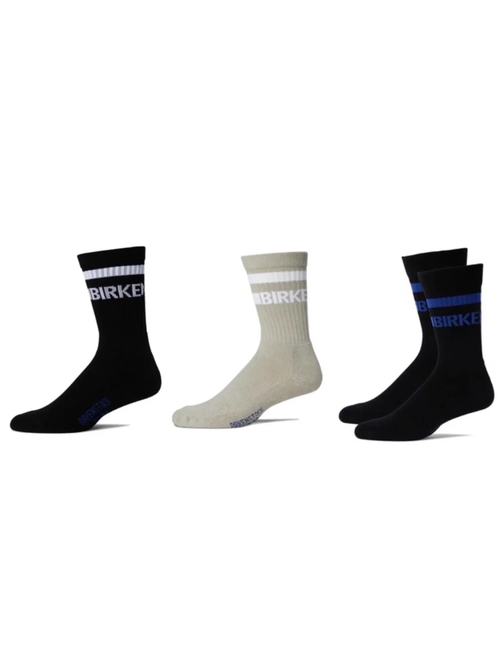 Birkenstock Cotton Crew Stripe Socks